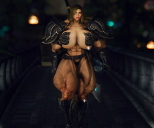 Muscle female mod for Skyrim size bods S-M-L-XL - part 3