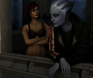 fem. Shepard together with Liara - part 2