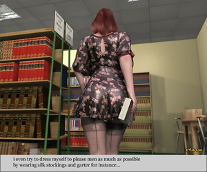 3darlings modèle Nadia au l' bibliothèque