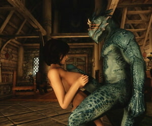 Skyrim Fat Dino Hard-on and pretty Woman sos - part 4