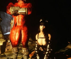 My Skyrim Demon kajiit and girl - part 2