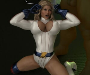 Captured Heroines Powerwoman vs Dr. Chemoil
