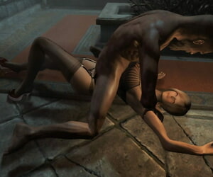 <SKYRIM> Luxurious lady with old man 2