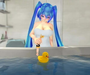 Miku อ่างอาบน้ำ mmd