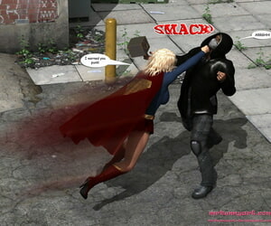 mrbunnyart supergirl vs Kaïn supergirl engels