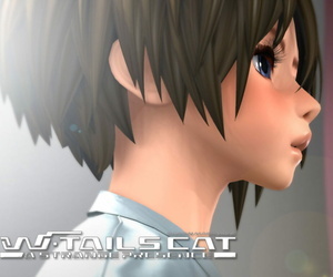Masamune Shirow W Tails Cat 2 - A Strange Looks PC coupled with Unstatic Wallpaper set