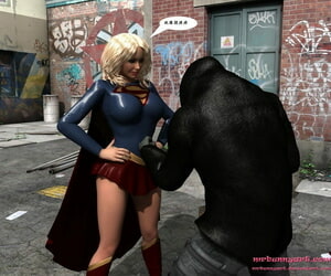 mrbunnyart supergirl đấu với Cain supergirl Người trung quốc