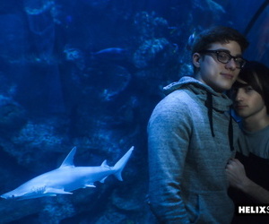 onbezorgd twink Blake Mitchell plus cole Claire naar De voorgrond aquarium bevestiging 767