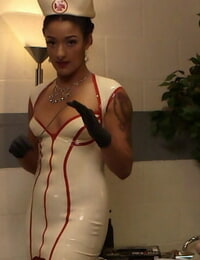 Latex nurse daisy ducati and ruckus give u a peek likes non-traditional medical play! - part Fifty