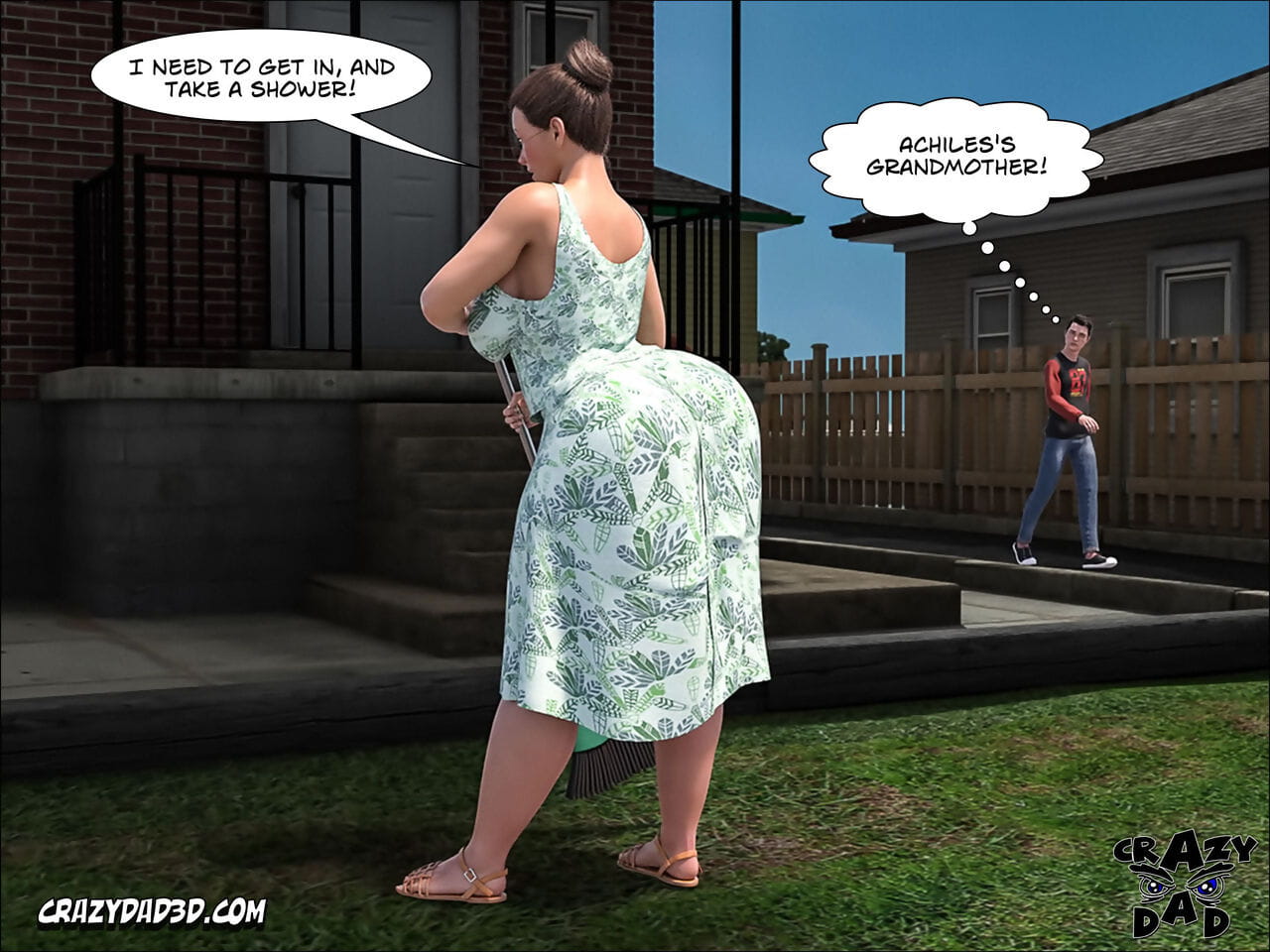 Crazy Dad 3D The Grandma 9 English - part 2 page 1