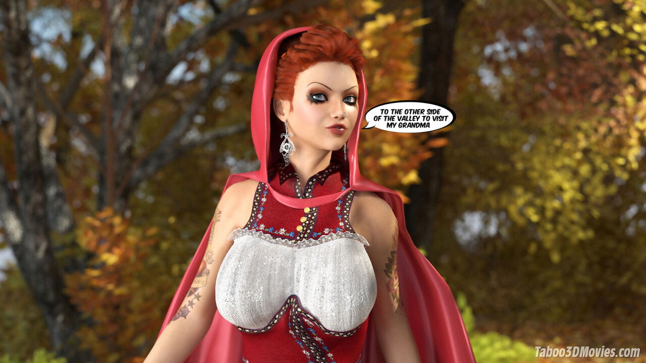 The amazing sex adventures of busty Red Riding Hood Animated page 1