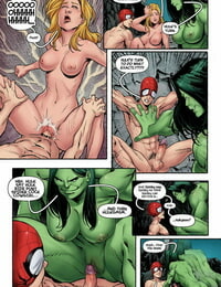 w Avengers duży piersią para