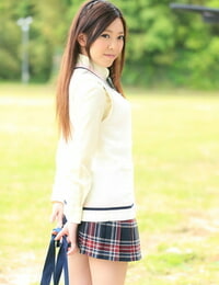 Sexy Asia schoolgirl Miu Kimura endures rough sex & gets creampied