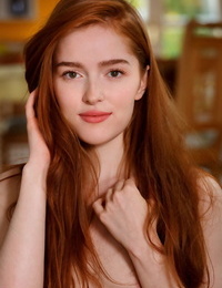Congenital redhead Jia Lissa ripples her lithe teenager body during bare solo poses