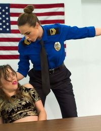 Mischievous Kristina Rose and Chanel Preston have a Bondage & Discipline session with a belt cock