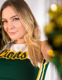 Blair Williams puts on cheerleader uniform to spice up sexual life