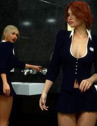 Erin and Vikki - Bathroom Break