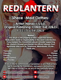nanao 3piece ~maid clothes~ Quadrinhos exe 22&23 inglês redlantern digital