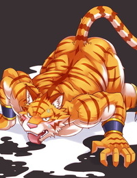 een gespierd Tiger cuntboy :Door: urakata5x Onderdeel 2