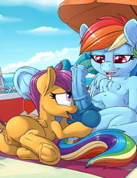 pusspuss arco-íris mostra fugir um truque Meu pouco pony: Amizade é Magia