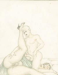 erotische Vintage Zeichnung Teil 2