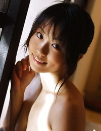 Sexy asian babe Saki Ninomiya showcasing her perky tits and unshaven cunt