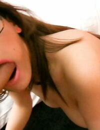 European brunette teen Penelope Jizz taking jizz shot in mouth after oral sex