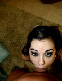 Sweet teen Sasha Grey reveals her warm ballsack and gets her mouth fucked