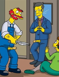 The Simpsons- Edna Krabappel Screwed Hard- Willie and Skinner