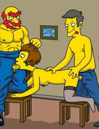 The Simpsons- Edna Krabappel Screwed Hard- Willie and Skinner