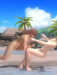 Honoka vs. Marie on Zack Island