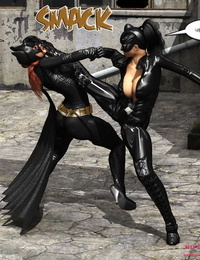 mrbunnyart Batgirl vs Caín coreano