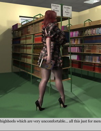 3Darlings Model Nadia at the Library