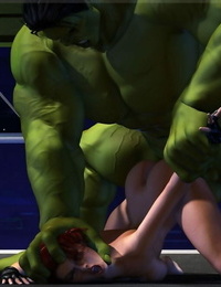 mongo bongo Hulk & zrobione Wdowa Avengers