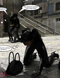 mrbunnyart Batgirl vs Kaïn batman engels