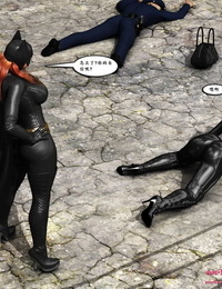 mrbunnyart batgirl vs Cain バットマン中国語