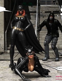 mrbunnyart Batgirl vs Kaïn batmanchinees