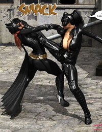 mrbunnyart Batgirl vs Caín batmanchino