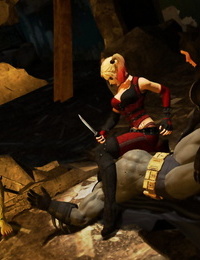 Brutal hittings of Batman by Switchblade Goddess