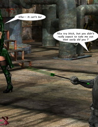 mrbunnyart 小姐 绿色的 箭头 vs 该隐 绿色的 箭头 英语