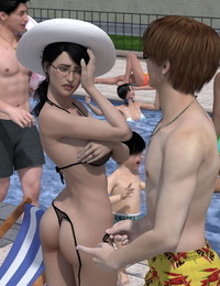 Minoru Hiromi Damsel Feacher 6 - The Pool 3D speechless