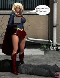 mrbunnyart supergirl vs Caín supergirl Chino
