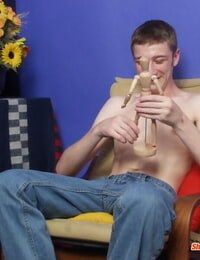 Kinky gay sissy packing dudes throat with his schlong before ass fucking - part 5