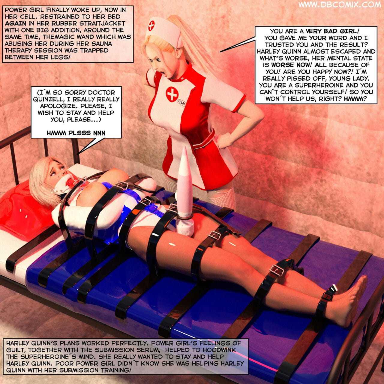 DBComix New Arkham For Superheroines 1 - Humiliation and Degradation of Power Girl Complete - part 3 page 1